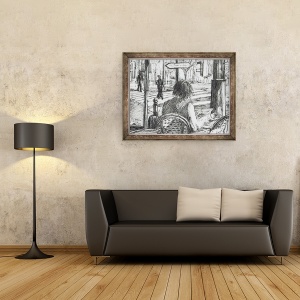 Tablou inramat - Vincent Alexander Booth - La Rotonde - Paris, 2003, 60 x 80 cm - Img 2