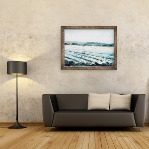 Tablou inramat - Vincent Alexander Booth - Lebada pe lac, 2010, 70 x 90 cm - Img 2