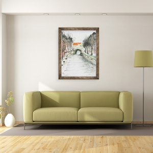 Tablou inramat - Vincent Alexander Booth - Olanda, vedere canal, 2005, 70 x 90 cm - Img 2