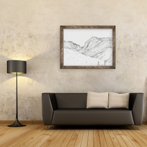 Tablou inramat - Vincent Alexander Booth - Scafell, 2005, 70 x 90 cm - Img 2