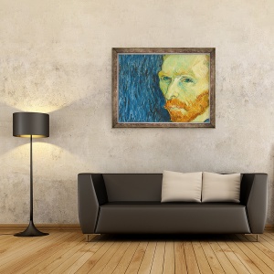 Tablou inramat - Vincent van Gogh - Autoportret III, 60 x 80 cm - Img 2