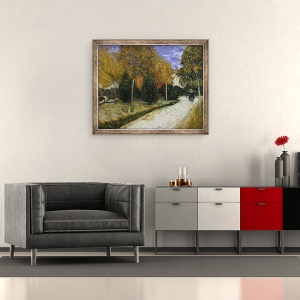 Tablou inramat - Vincent van Gogh - Calea in Parcul de la Arles, 50 x 60 cm - Img 2