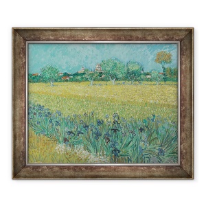 Tablou inramat - Vincent van Gogh - Camp cu Flori langa Arles, 70 x 85 cm