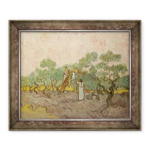 Tablou inramat - Vincent van Gogh - Culegatorii de masline, Saint-Remy, 50 x 60 cm