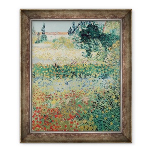 Tablou inramat - Vincent van Gogh - Gradina in Bloom, Arles, 50 x 60 cm