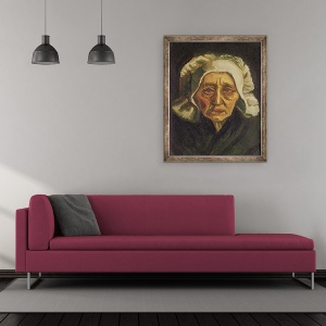 Tablou inramat - Vincent van Gogh - seful unui taran olandez, 50 x 60 cm - Img 2
