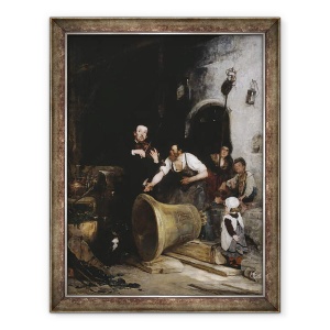 Tablou inramat - Walter Shirlaw - Tonifierea clopotului, 60 x 80 cm