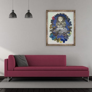 Tablou inramat - Wayne Anderson - Little Marie, 50 x 60 cm - Img 2