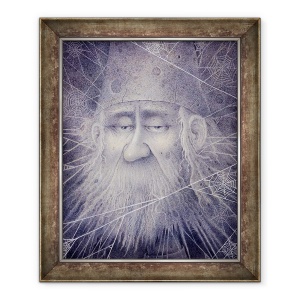 Tablou inramat - Wayne Anderson - Merlin transformat in piatra, 2000, 50 x 60 cm