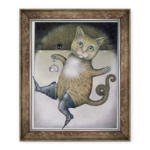 Tablou inramat - Wayne Anderson - Motanul in Boots face un Somersault, 50 x 60 cm