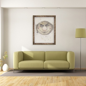 Tablou inramat - Wayne Anderson - Portretul unui Spiridus, 1999, 70 x 90 cm - Img 2