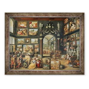 Tablou inramat - Willem van II Haecht - Studioul Apelles, 70 x 90 cm
