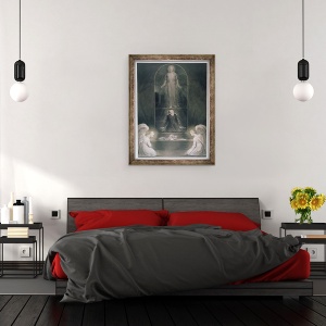Tablou inramat - William Blake - Maria Magdalena la Mormant, 60 x 80 cm - Img 2