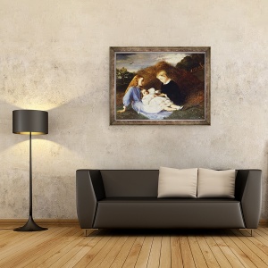 Tablou inramat - William Blake Richmond - Amy, Dorothea si Hungerford Wren Hoskyns, 60 x 80 cm - Img 2
