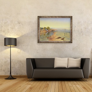 Tablou inramat - William 'Crimea' Simpson - Gange, 60 x 80 cm - Img 2