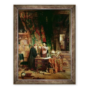 Tablou inramat - William Fettes Douglas - Alchimistul, 70 x 90 cm