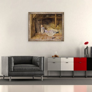 Tablou inramat - William Henry Hunt - Slumber, 50 x 60 cm - Img 2
