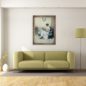 Tablou inramat - William Kay Blacklock - Interludiu muzical, 70 x 90 cm - Img 2