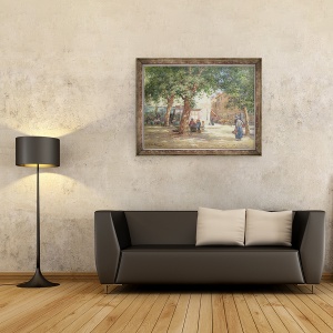 Tablou inramat - William Kay Blacklock - Piata Piata, 70 x 90 cm - Img 2