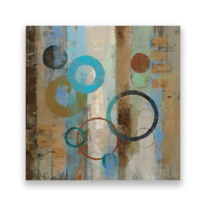 Tablou Canvas - Abstract, Albastru-Maro, 60 x 60 cm
