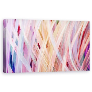 Tablou canvas - Abstract, Colorful, Purple, Orange, Pink, 50 x 100 cm