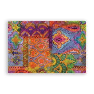 Tablou Canvas - Abstract, Muticolor, Floral, Pictura, 80 x 120 cm
