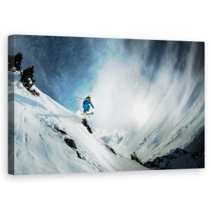 Tablou canvas - Acasa In Flaine, Franta, Schi, Iarna, 50 x 80 cm