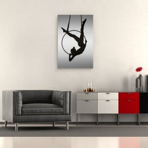 Tablou canvas - Aerialistul, Aeriana, Preformanta, Danseaza, Cerc, 60 x 90 cm - Img 2