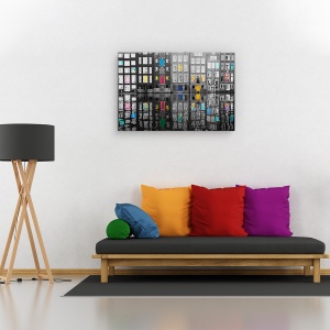 Tablou canvas - Amsterdam 39, Flori, Rau, Reflectie, Apa, 80 x 120 cm - Img 2