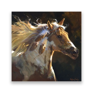 Tablou Canvas - Animal, Cal, Indian, Salbatic, Pana, 60 x 60 cm