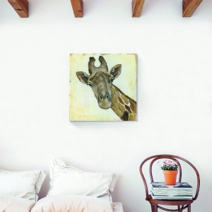 Tablou decorativ girafă Africa pe canvas 60x60 cm