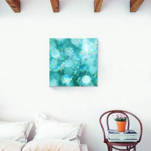 Tablou decorativ canvas abstract picături de soare 60x60 cm