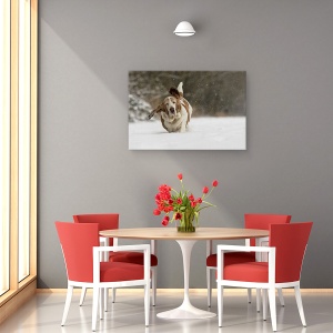 Tablou canvas - Aproape Aeropurtat, Caine, Zapada, Iarna, 40 x 60 cm - Img 4