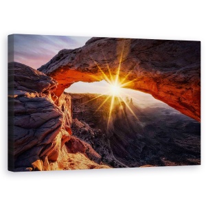 Tablou canvas - Arcul Mesa, Peisaj, Portocaliu, Stanca, Piatra, Mesa, 50 x 80 cm