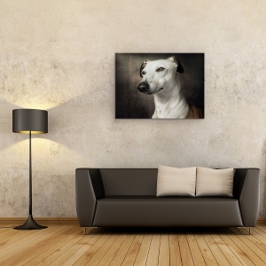 Tablou canvas - Asteptand, Ogar, Canin, La Vedere, Caine, 50 x 70 cm - Img 2