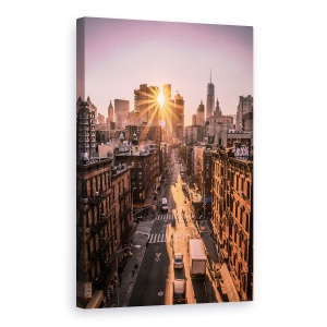 Tablou canvas - Atotputernicul Soare, New York, Strada, Arhitectura, Trafic, 60 x 90 cm