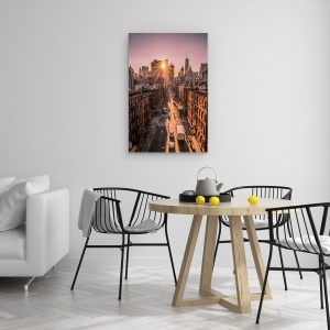 Tablou canvas - Atotputernicul Soare, New York, Strada, Arhitectura, Trafic, 60 x 90 cm - Img 4