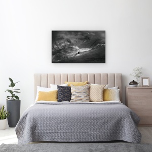 Tablou canvas - Aventura Cu Preocupari, Actiune, Sport, Schi, Schior, Snowboard, 50 x 80 cm - Img 3