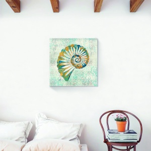 Tablou decorativ baie canvas cu scoică marină