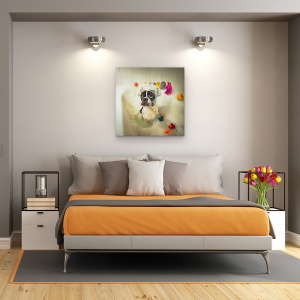 Tablou Canvas - Baie, Spalare, Spuma, Rata, Dragut, 60 x 60 cm - Img 3