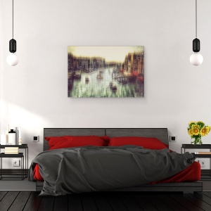 Tablou canvas - Barca, Venetia, Barca, Barci, Canal, Canale, 60 x 90 cm - Img 3