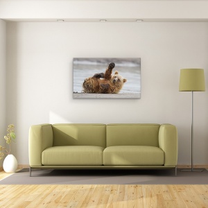 Tablou canvas - Bate Palma, Urs, Lac, Clark, Alaska, 50 x 80 cm - Img 2