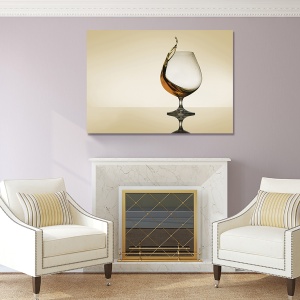 tablou canvas decorativ băutură și pahar 50x70 cm