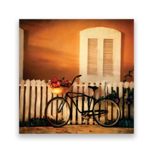 Tablou Canvas - Bicicleta, Buchet de Flori, 60 x 60 cm