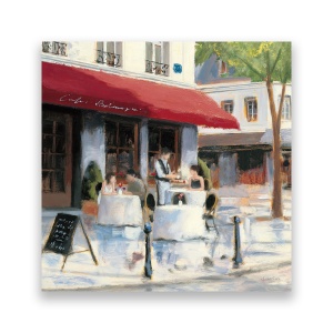 Tablou Canvas - Bistro, Strada, Vintage, 60 x 60 cm