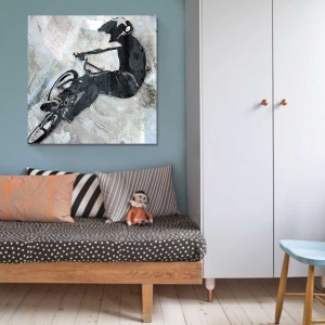 Tablou Canvas - Bmx, Trial, Bicicleta, 70 x 70 cm - Img 2