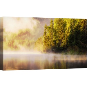 Tablou canvas - Bucurandu-Se de Natura, Barca, Pescar, Marin, Nava, Lac, Rive, 50 x 100 cm