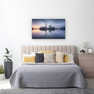 Tablou canvas - Buna Dimineata, Shanghai, China, In Aer Liber, Arhitectura, Cer, 50 x 80 cm - Img 3