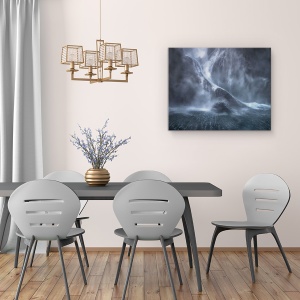 Tablou canvas - Caderea, Sunet Milford, Noua Zeelanda, Peisaj, Cascada, Apa, 60 x 75 cm - Img 4