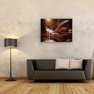 Tablou canvas - Cascada Antelope, Arizona, Canion, Gresie, Antilopa, Peisaj, 75 x 100 cm - Img 2